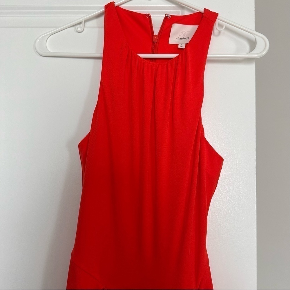 EUC Women’s Cinq A Sept Lezlie Jersey Sleeveless Racerback Midi Dress! - Picture 3 of 10